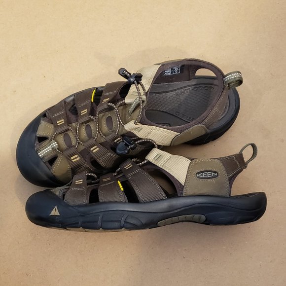 Keen Men's Newport H2 Quick Drying Sandal Dark Olive/Antique Bronze US Size 12 - Picture 2 of 7